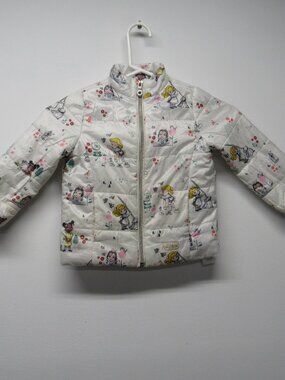 Disney Animators Collection Princess Puffer Jacket Girls sz 3 Tiana Merida Belle